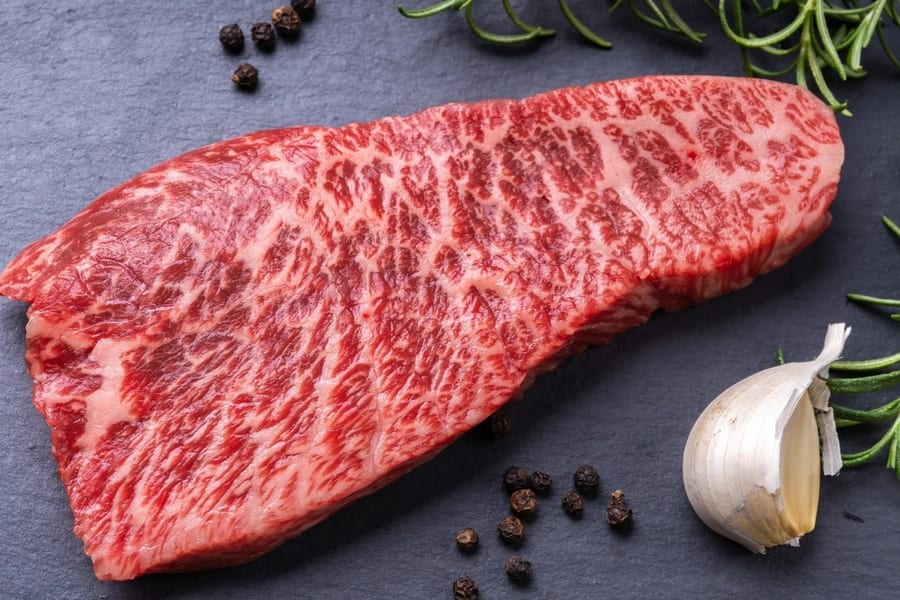 American Wagyu cattle on Texas pasture